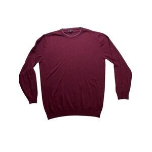 Emi Maglia Sweater Mens XL Burgundy Cashmere Blend Made in Italy
